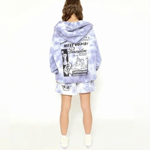 Boys Lie Love Hurts Cupid Purple Tie-Dye Hoodie - Picture 2 of 5